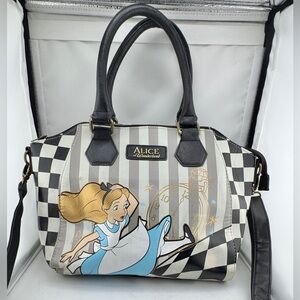 Loungefly Alice in Wonderland Checkered Satchel